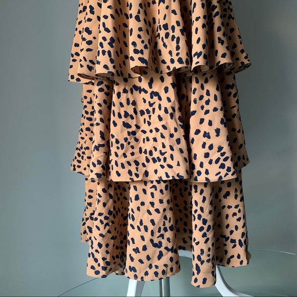 TUSSAH Women’s Sharni Animal Print Midi Dress Size 10 - Picture 5 of 15